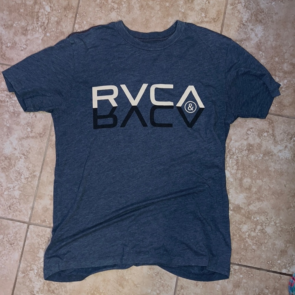 RVCA Tee for Men/Boys- Medium - Dark Blue